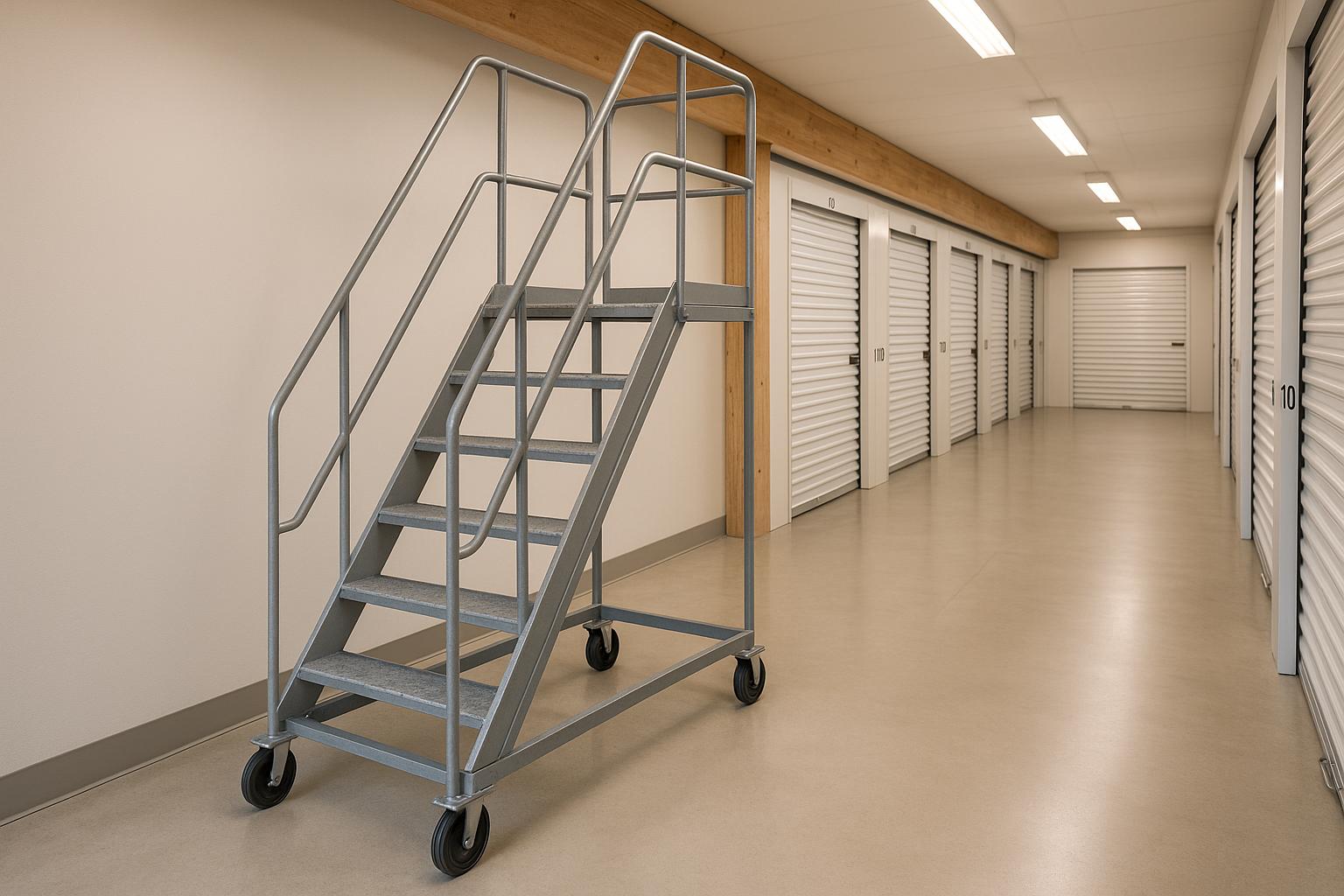 Level Up Access and Safety with Rolling Staircase Units